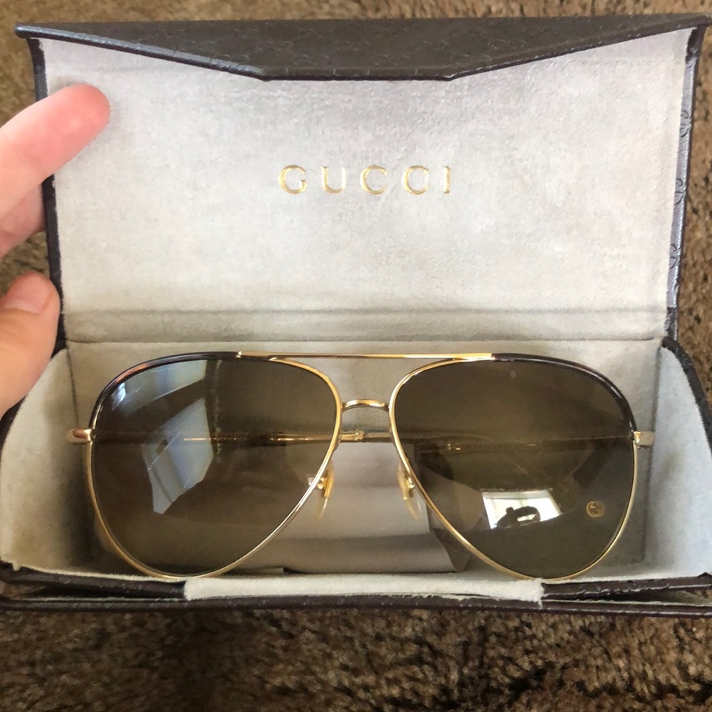 Gucci aviators with stones